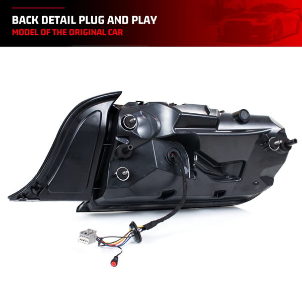 Bakljusmontering, RGB, 35W, 12V, 3400LM, Plug and Play