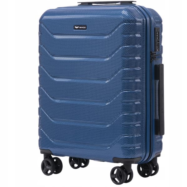 Kabine Kuffert, Holdbar Polycarbonat, TSA-Godkendt Lås,Blå