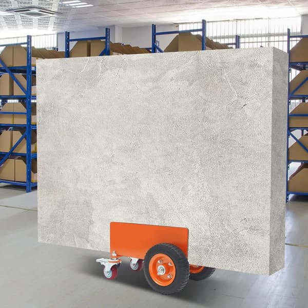 Panelvogn, Heavy Duty, Låselige Hjul,Appelsin