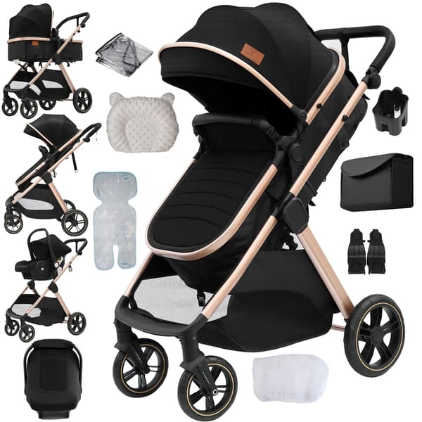 Resesystem, Lättviktig, Fällbar Design,V10-BLACKGOLD