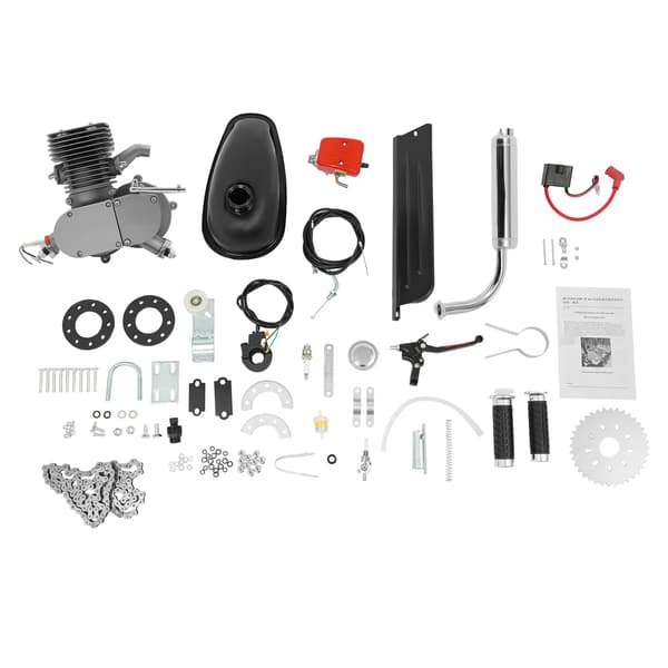 Cykelmotor Kit, 100CC, Hög Prestanda,svart