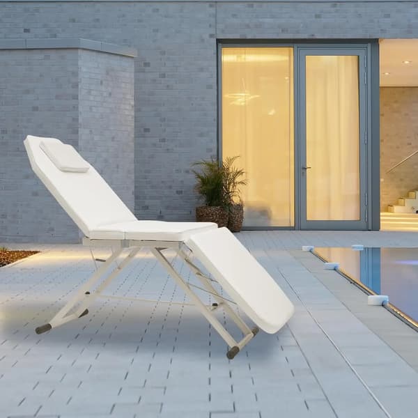 Massagebord, Bærbart, Robust Design,HVID