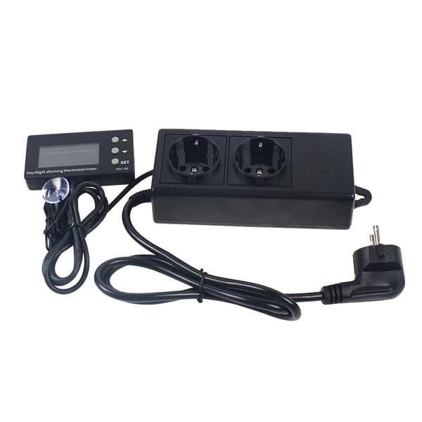 Temperaturregulator, Digital Skærm, Energi Effektiv,sort