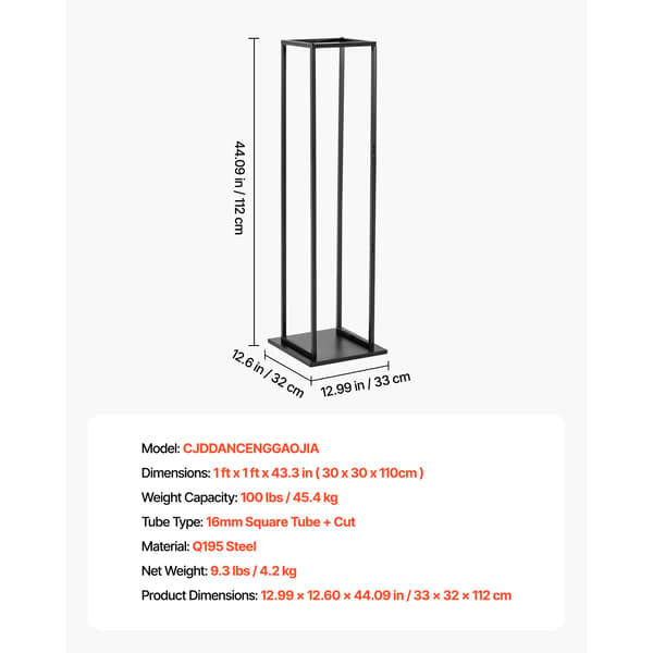 Brændstofstativ, Holdbar Stål Konstruktion, Pladsbesparende Design,1ft 100lbs