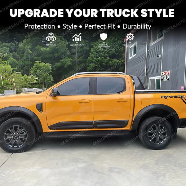 Sidodörrs kroppsmolding, hållbart material, enkel installation,FORD RANGER T9
