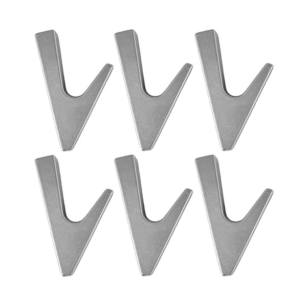 Väggmonterade krokar, aluminiumlegering, modern design,Ljusgrå