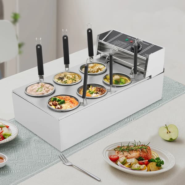 Noodle Cooker, 2000W Effekt, 220V Spænding, 20L Kapacitet, 6 Kurve, Rustfrit Stål Materiale