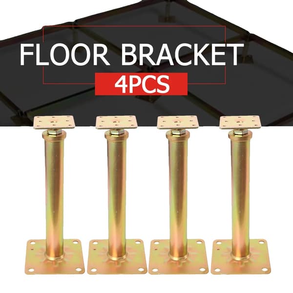 Golvstödskonsoler, Justerbar Höjd, Kraftig Konstruktion,4Pcs