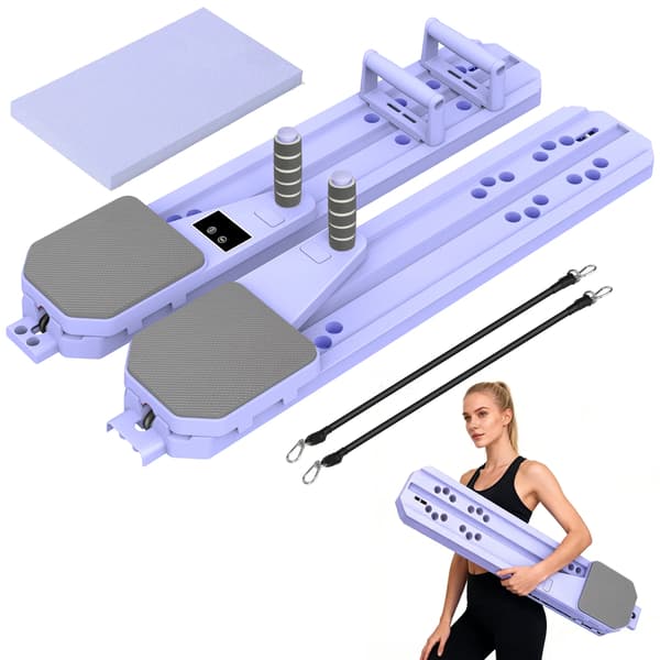 Pilatesbräda, Multifunktionell Användning, Justerbar Design,Lila-A