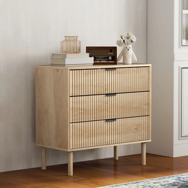 Kommode, Nordisk Stil, Store Opbevaringsskuffer,Eg