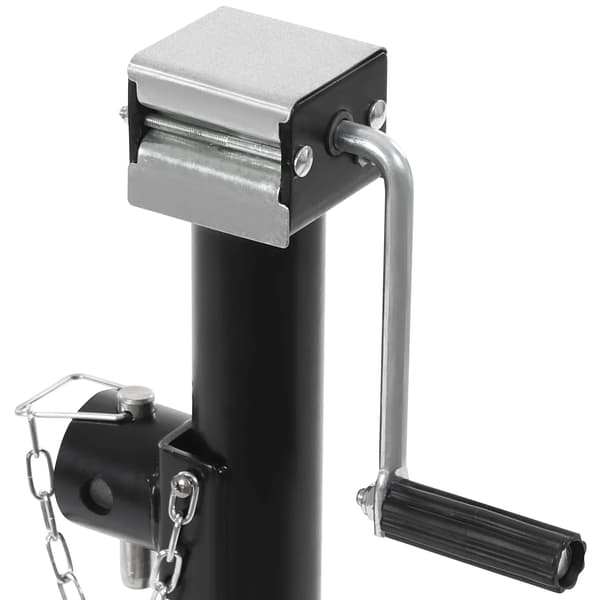 Trailer Jack, Höjdjusterbar, Hög Lastkapacitet,svart