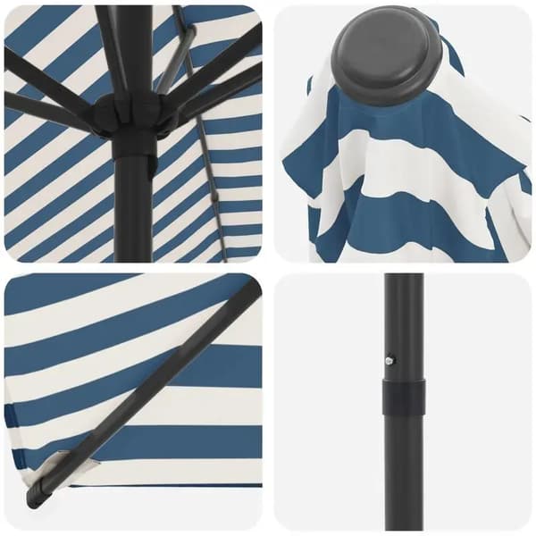 Haveparasol, Polyester Material, Rektangulært Design,Blå