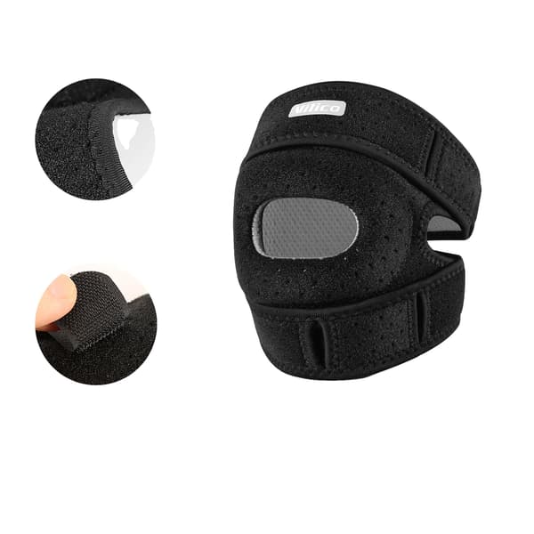 Knärem, Justerbart Stöd, Lättviktsdesign,AB169-svart