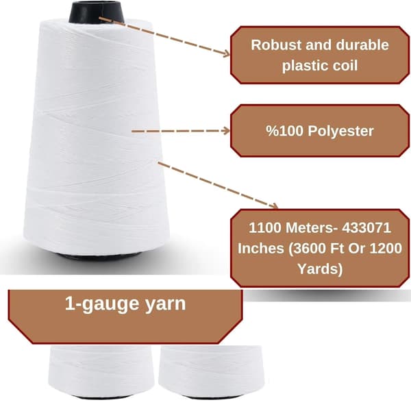 Sömnadstråd, Hållbar Polyester, Mångsidig Kompatibilitet,5PCS Kit