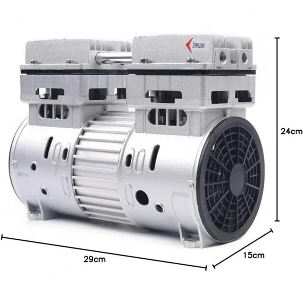 Kompressorhuvud, 750W Effekt, Lättvikts Aluminiumkonstruktion,Silver