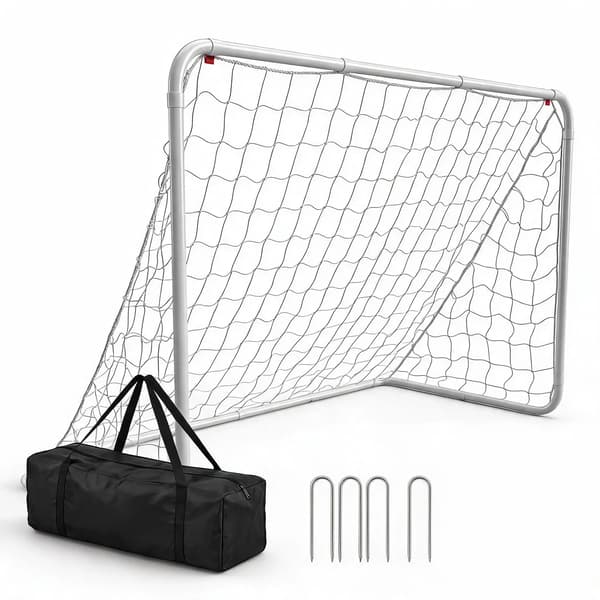 Fotbollsmål, Hållbar Ram, Snabb Montering,VIT