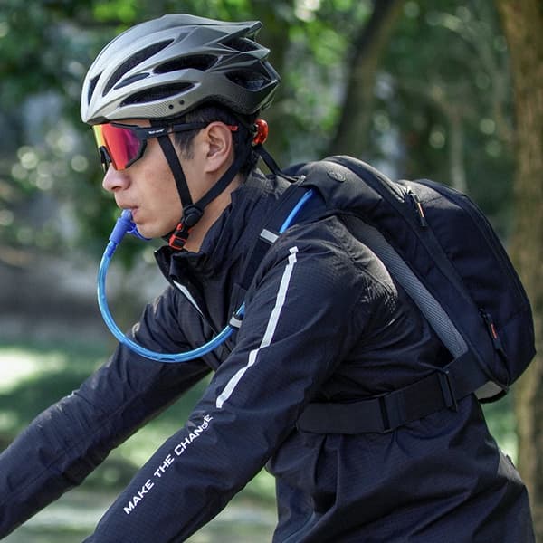 Cykelrygsæk, 2L Hydration Blære, Ergonomisk Design,10L Vandpose