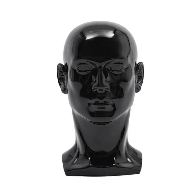 Mannequin Hoved, Alsidig Display, Holdbar PVC Konstruktion,Lys Sort