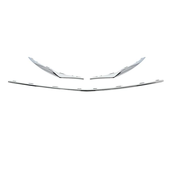 Front Bumper Nedre Ansigt Bar Moulding Trim, Holdbart ABS Plastik, Direkte Erstatning,Krom