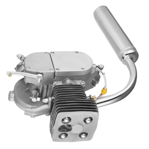 Cykelmotor Kit, 100CC 2-Takt, Hög Hastighetskapacitet,Silver