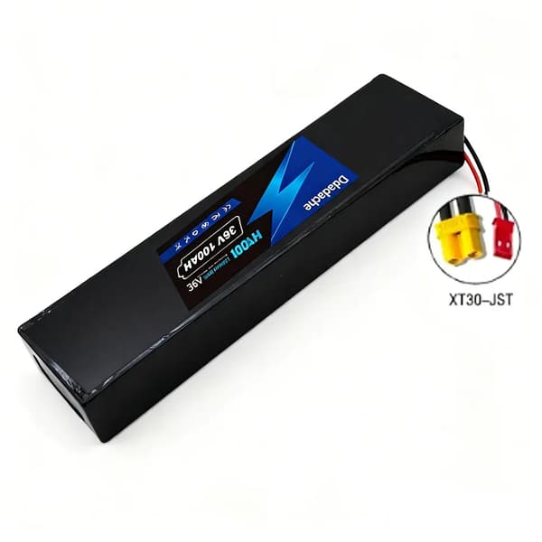 Litiumjonbatteripack, 36V, 100000mAh kapacitet, XT30-JST