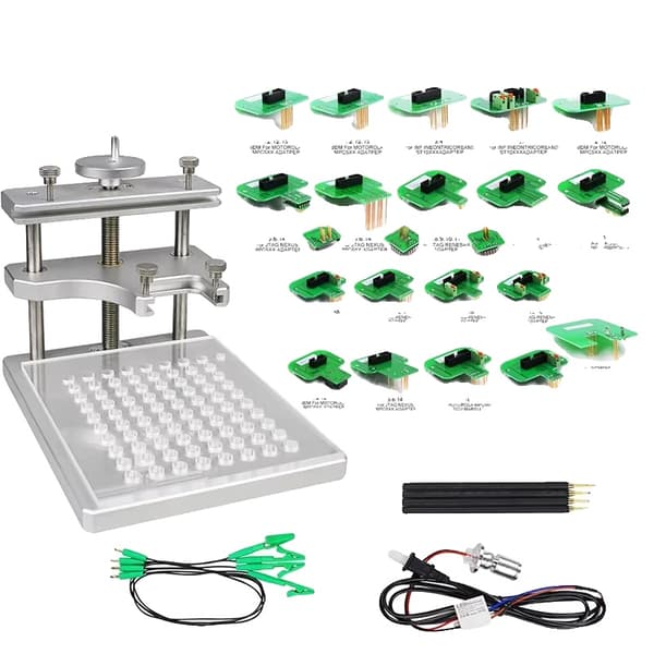 BDM Frame Prober, 22-delt sæt, kompatibel med ECU-programmører,Metal LED 22 Adapter