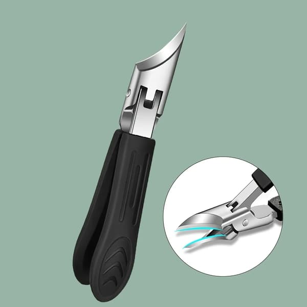 Negleplejeværktøjer, Ergonomisk Design, Holdbart Rustfrit Stål,Sort C