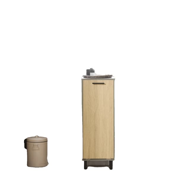 Vaskeskab, Udfoldelig Vaskepose, Kompakt Design,Grå