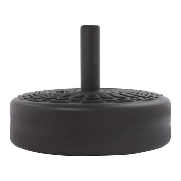 Terrasseparasolbase, Holdbar HDPE, Stabil Støtte,Sort