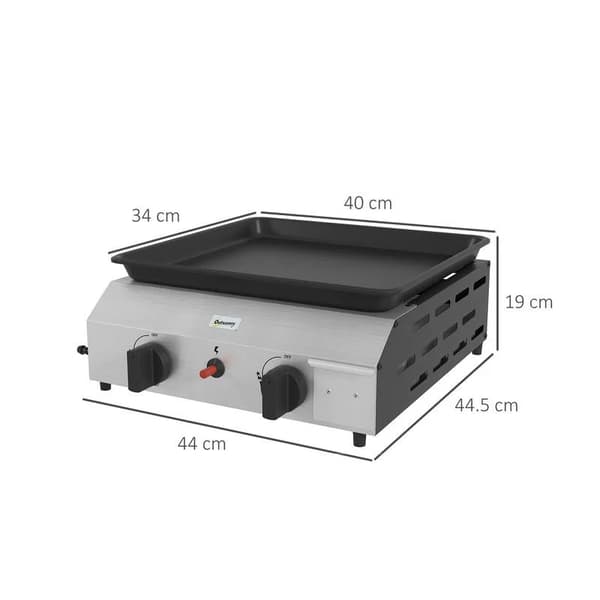 Gasgrill, Non-Stick Yta, Bärbar Design,Som bild