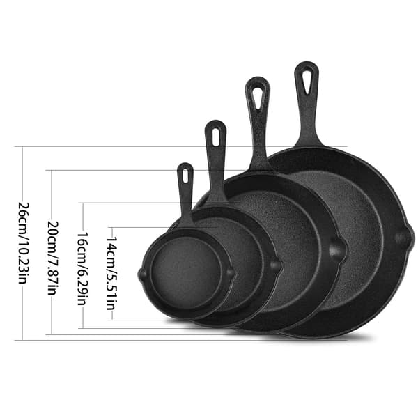 Non-Stick Stekpanna Set, Mångsidig Matlagning, Hållbar Konstruktion,4PCS Set