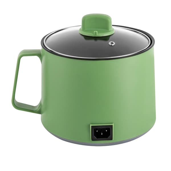 Elektrisk Hot Pot, Dobbelt Strømindstillinger, Non-stick Overflade,EU-a, grøn