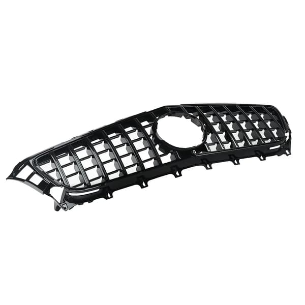Framgrill, GTR-stil, hållbart ABS-material,Glansigt svart