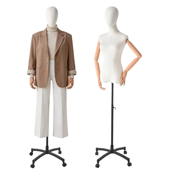 Kropsmannequin, Justerbar Højde, Overkropsdesign,Kvinder