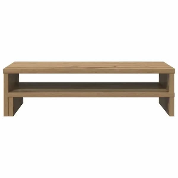 Monitorställ, Ergonomisk Design, Naturlig Träfinish,Typ1