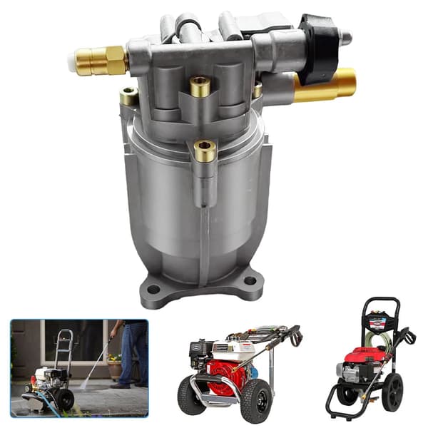 Högtryckstvätt Pump, Hållbar Aluminium, Hög Effektivitet,Ljusgrå