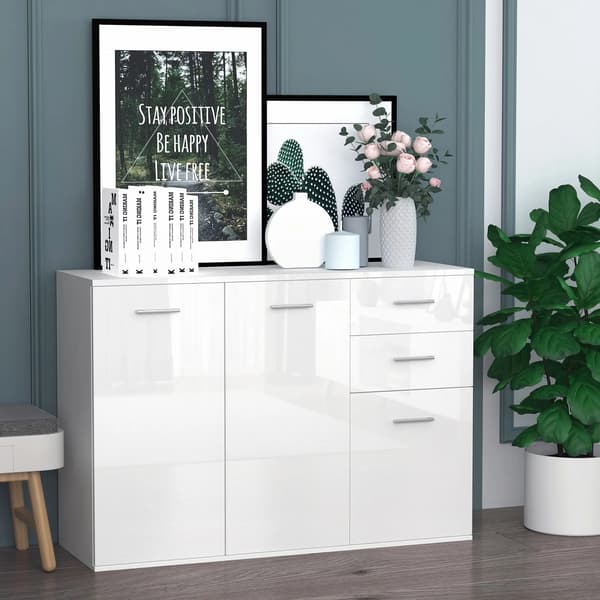 Vardagsrumsskåp, Modern Design, Gott om Förvaring,VIT