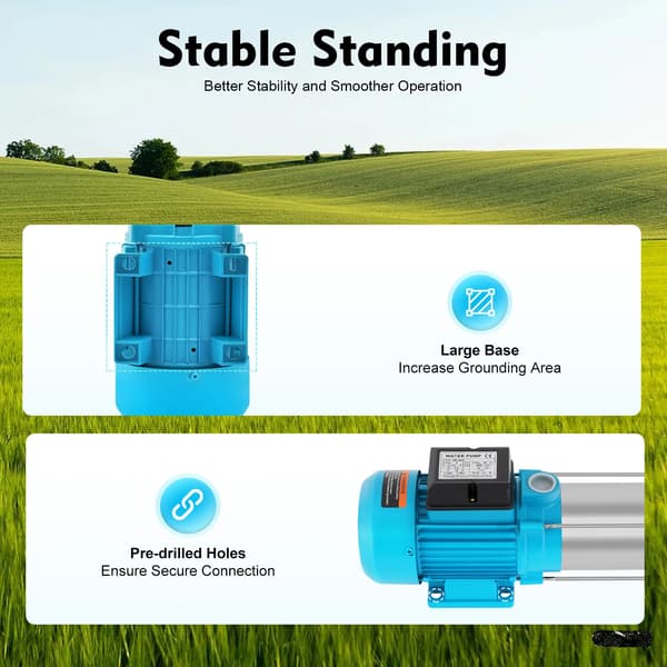 Centrifugalvattenpump, hög flödeshastighet, hållbart rostfritt stål,EU, 230V
