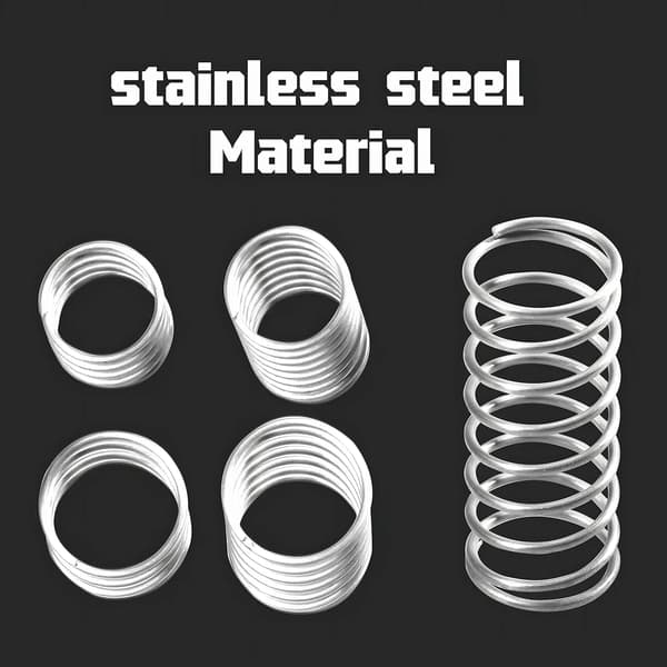 Kompressionsfjederkit, Assorterede Størrelser, Holdbart Rustfrit Stål,300stk, 10-50mm