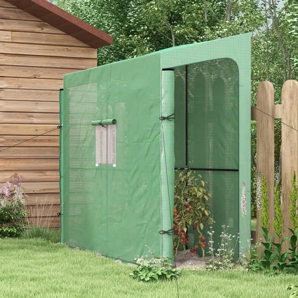 Havehus, Vægmonteret Design, Rulledøre,hær grøn