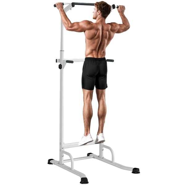 Pull-Up Bar, Justerbar Höjd, Hållbar Stål Konstruktion,VIT
