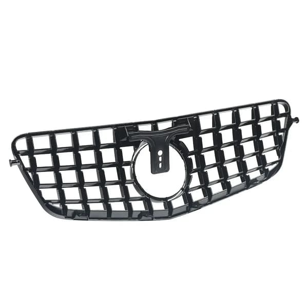 Frontbumpergrill, GTR-stil, holdbart ABS-plastik,Glans Sort