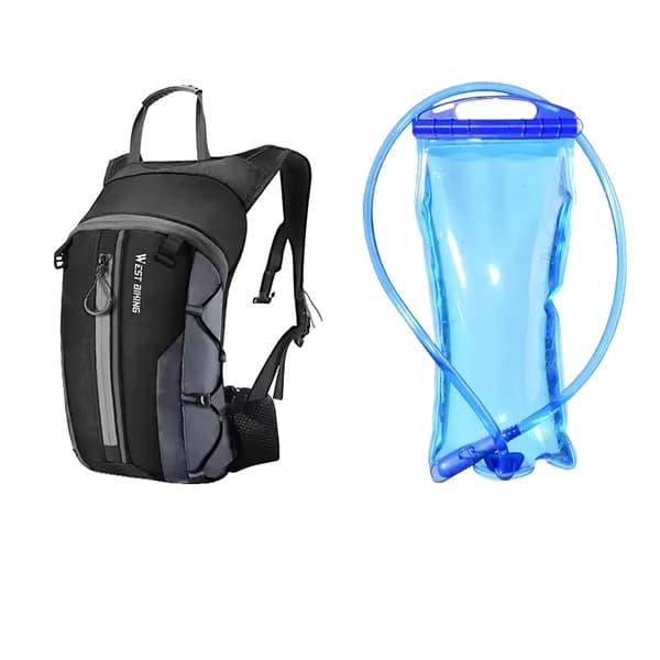 Rygsæk, Vandtæt, Hydration Kompatibel,10L Grå Vandpose