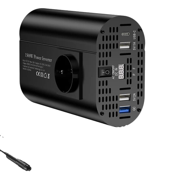 Bil Inverter, Bærbar Design, Effektiv Strømkonvertering,1500-SVARM
