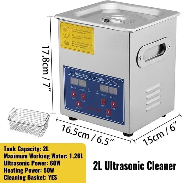 Ultralydsrenser, 40kHz frekvens, digitalt kontrolpanel,2L