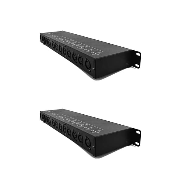 DMX-forstærker, 8-vejs splitter, scenelysstyring,2pcs