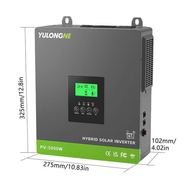Sol inverter, indbygget MPPT-controller, understøtter lithiumbatterier,24V-3.3kW