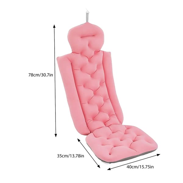 Badkudde, Ergonomisk Design, Halkfri Komfort,Rosa
