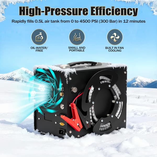 PCP Luftkompressor, 4500 psi, Bærbar Design,220V