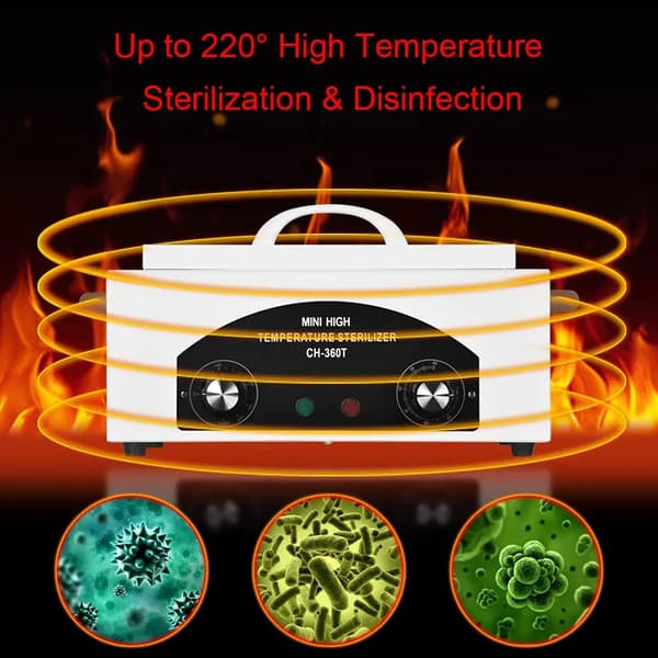 Hetluftsterilisator, Justerbar Temperatur, Snabb Desinfektion,VIT